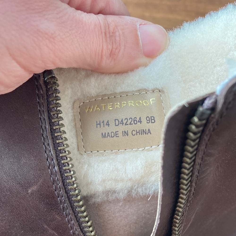 Cole Haan Dark Brown Leather Knee-High Boots Sz 9 - Picture 7 of 7